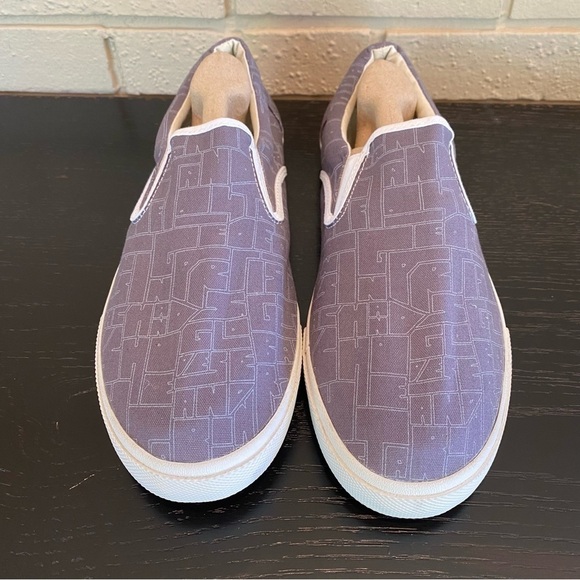 Bucketfeet Mens Size 12 Slip On Canvas Sneaker Print Rubber Sole Shoe Graphic main image 6